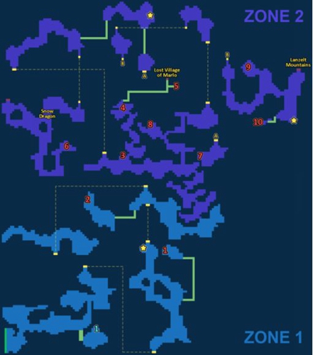 最终幻想勇气启示录雪狼之牙探索地图