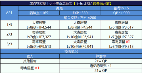 FGO漂流物发现6配置