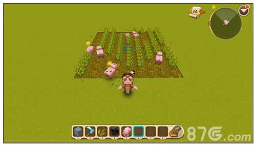 迷你世界猪怎么收割麦子4